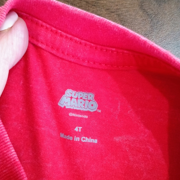 Super Mario Kids Graphic Tee - Red - Picture 3 of 4